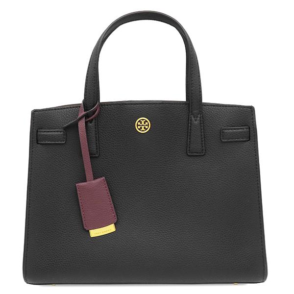 トリーバーチ 2way ロビンソン ウォーカー サッチェル レザー ブラック 1 TORY BURCH（トリーバーチ） 2WAYバッグ ウォーカー スモール