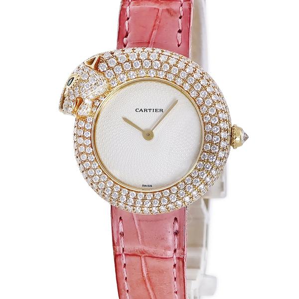 カルティエ Cartier パンテール1925 パンサー WF317551 レディース 腕時計 純正ダイヤベゼル アイボリー K18YG クォーツ Panthere 90290647 Cartier（カルティエ） パンテール1925 パンサー WF317551 レディース