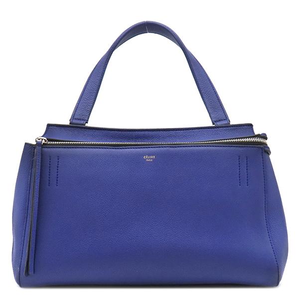 CELINE（セリーヌ） ハンドバッグ エッジ レザー ブルー ブルー 青