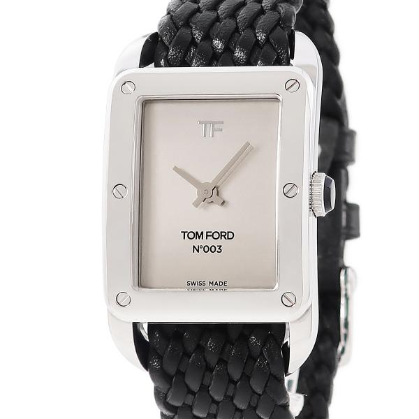 【極美品・稼働品】 トムフォード TOM FORD N.003 レクタンギュラー 3年保証】 トムフォード N.003 タイムピースシリーズ TFT003 003