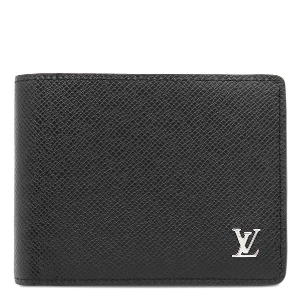 新品未使用✨ルイヴィトン 二つ折り財布 タイガ レザー ミルティプル ブラック LOUIS VUITTON（ルイ・ヴィトン） 二つ折り財布 タイガ ポルトフォイユ