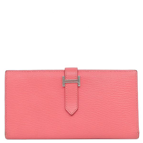 HERMES（エルメス） 長財布 ベアン ベアンスフレ シェーブル ピンク 
