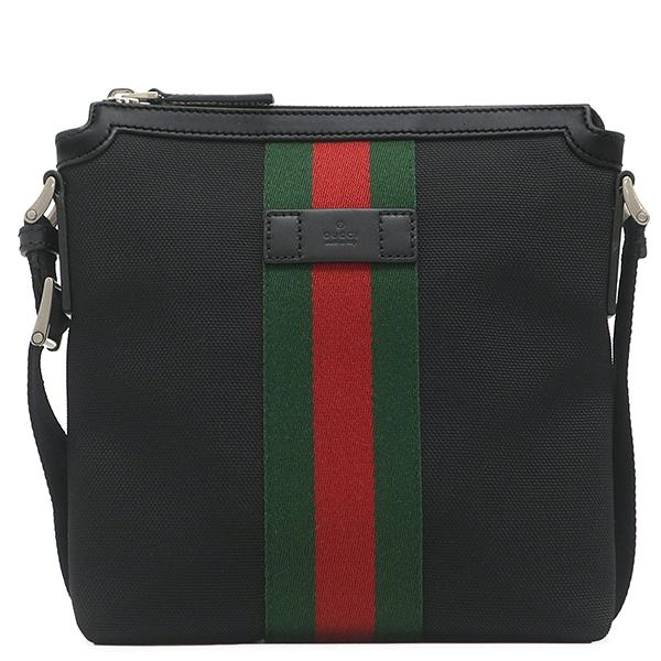 専用■グッチ ショルダーバッグ シェリーライン GGキャンバス ブラック レザー GUCCI（グッチ） ショルダーバッグ シェリーライン キャンバス