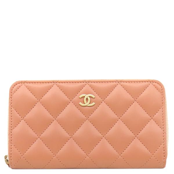 666　シャネル　ケース　コンパクトウォレット　ミニ財布 マトラッセ シャネル コインケース コンパクトウォレット ラムスキン