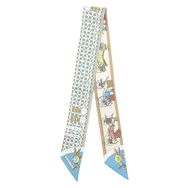 HERMES（エルメス） スカーフ ツイリー ツイリー シルク ブルー