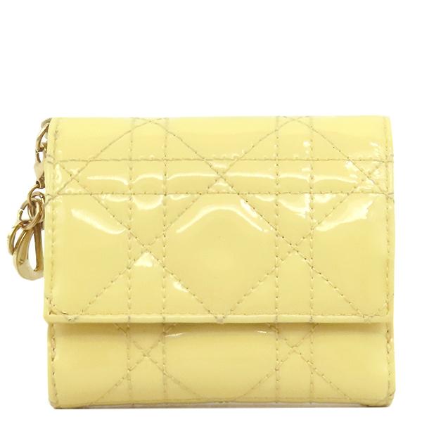 Lady Dior クリスチャン・ディオール 三つ折り財布 レディディオール