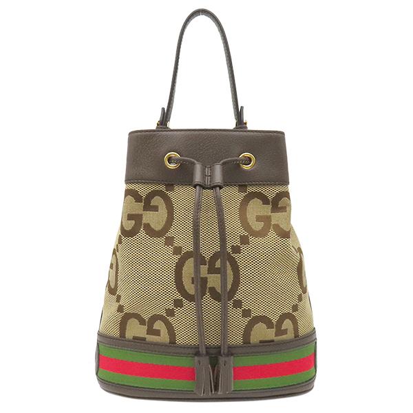グッチ 2WAYバッグ ジャンボGG オフィディア レザー ベージュ ベージュ×エボニー バケットバッグ ショルダー 550621