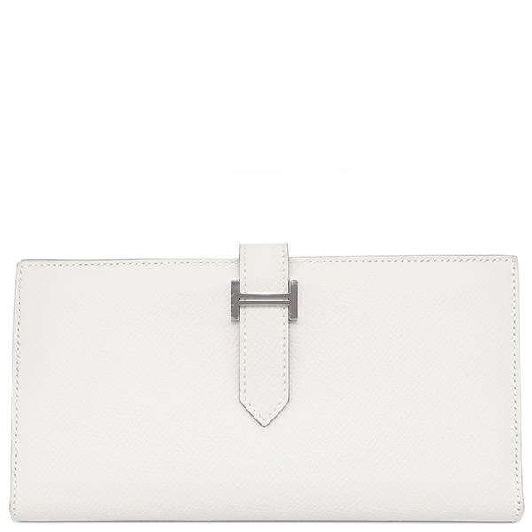 HERMESエルメス 長財布 べアンスフレ　ヴォーエプソン H金具 エルメス ベアンスフレ ブラック ヴォーエプソン ゴールド金具