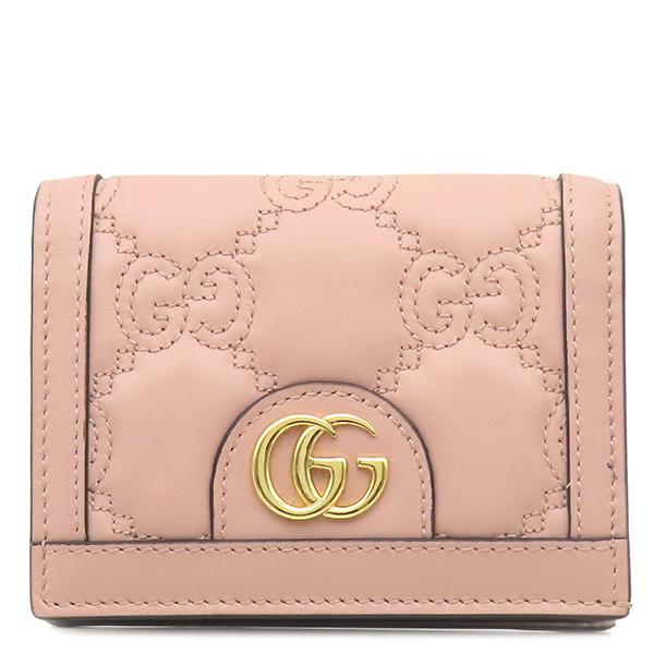 GG グッチ 二つ折り財布 マトラッセ カードケース ウォレット レザー