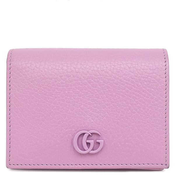 GG グッチ 二つ折り財布 ダブルG カードケース ウォレット レザー