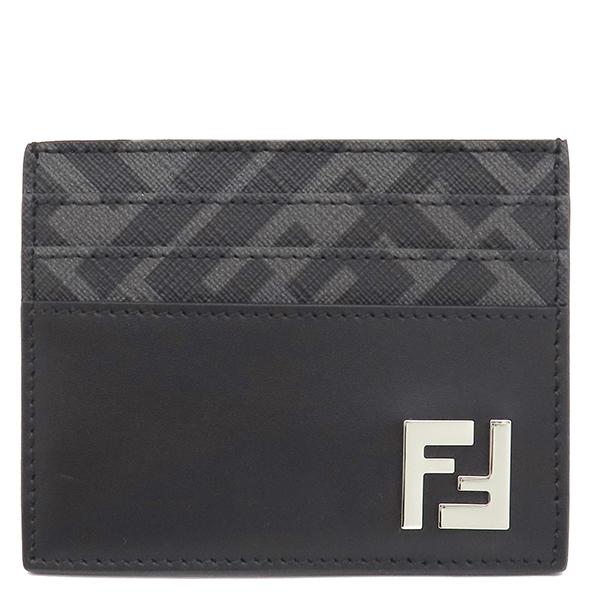 FENDI（フェンディ） カードケース FF スクエア カードホルダー レザー