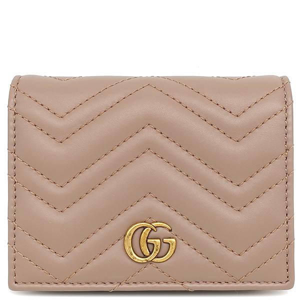GUCCI ピンクレザー 二つ折り財布とカードケースセット❣️ GUCCI】GG レザー カードケース ミニ財布 ピンク 送料関税込 (GUCCI