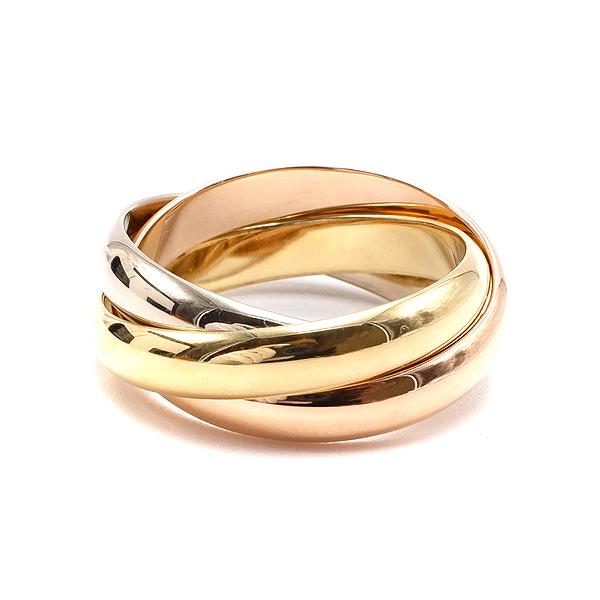 カルティエ Cartier リング 指輪 トリニティ 3連 ホワイトゴールド イエローゴールド ピンクゴールド K18wg K18yg K18pg 中古 Houbidou 心斎橋店 通販 Yahoo ショッピング