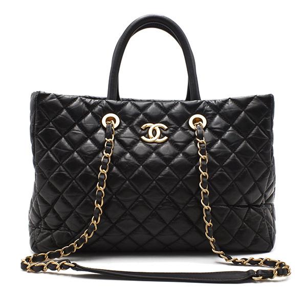 シャネル Chanel 2wayバッグ マトラッセ ココマーク ノワール ヴィンテージレザー 中古 265 Houbidou 心斎橋店 通販 Yahoo ショッピング
