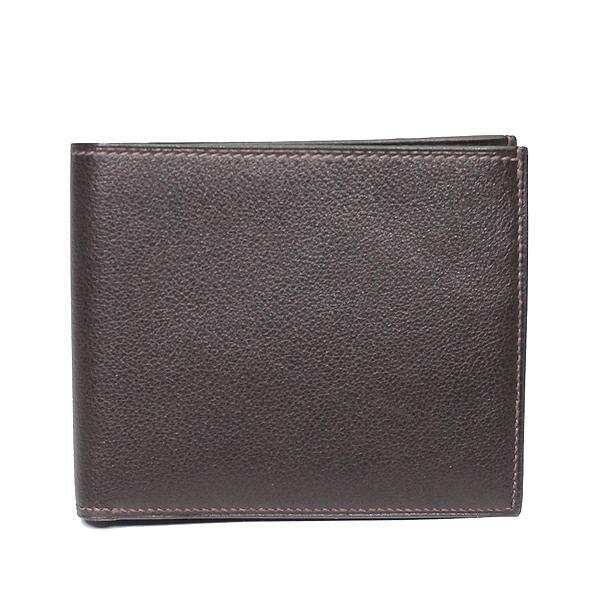 HERMES エルメス 二つ折り財布 MC2 コペルニクス ダークブラウン系 