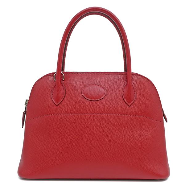 美品 HERMES ボリード 27 エプソン レッド ボリード エルメス 2WAYバッグ ボリード27 レッド ヴォーエプソン □L