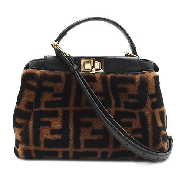 フェンディ FENDI 2WAYバッグ ピーカブー アイコニック ミニ TABACCO  