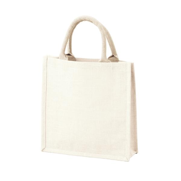 PRADA ジュート風トートバッグ ノベルティ 新品 A4可 ジュートバッグ ホワイト 10個単位販売 A4サイズが入る使いやすさも