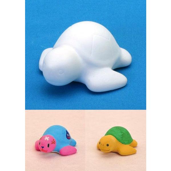 お絵描き陶器 ウミガメ 絵付け 陶器 10個単位単位販売 手作り工作