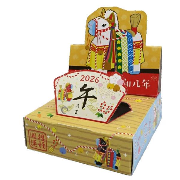 干支 午 うま年 日本の正月20W 100個セット 新年の粗品 ティッシュ