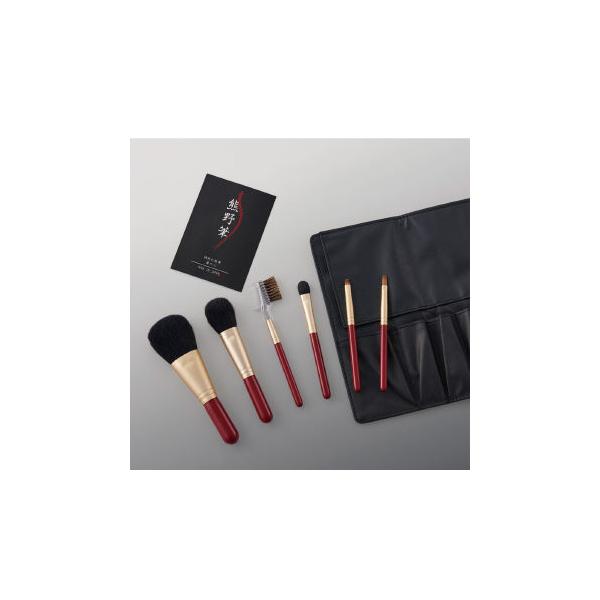 熊野化粧筆セット 筆の心 ブラシ専用ケース付き KFi-156RS 筆司の