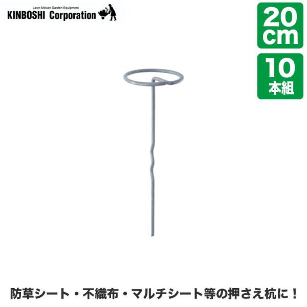 キンボシ フラットアンカー 20cm 10本組 7702