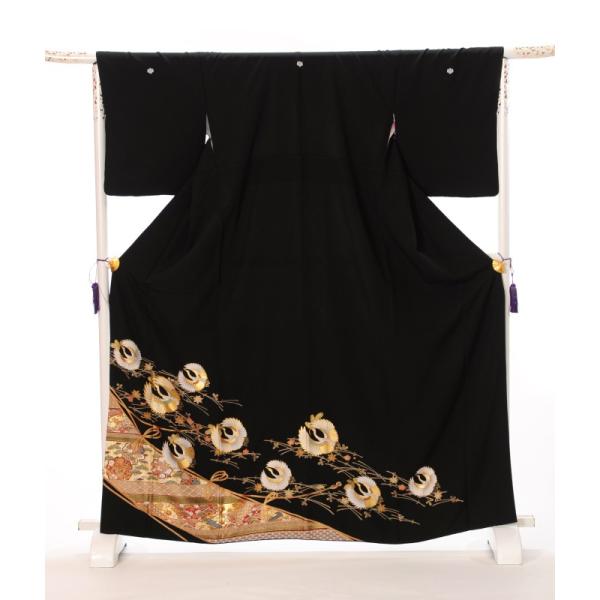 留袖 レンタル 黒留袖 フルセット 8AA34 着物 結婚式 貸衣装 江戸褄 着物レンタル 鶴丸紋 149cm〜167cm位まで 足袋プレゼント 往復送料無料 ●必ず下の商品情報を表示いただきご予約状況をご確認ください。↓↓↓↓↓↓↓↓↓↓...