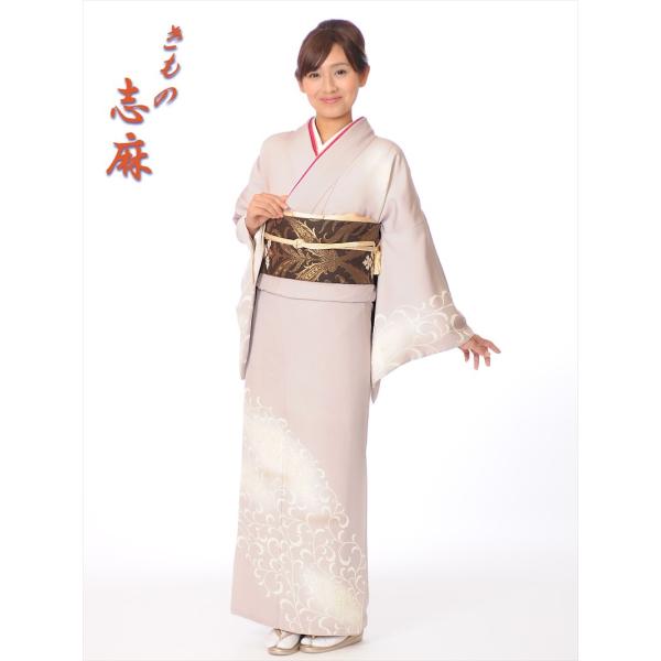 訪問着 レンタル レンタルフルセット8AD148 『岩下志麻』 レンタル訪問着 訪問着レンタル 着物レンタル 結婚式 お宮参り 入学式 きもの志麻 グレー 花唐草 爆買