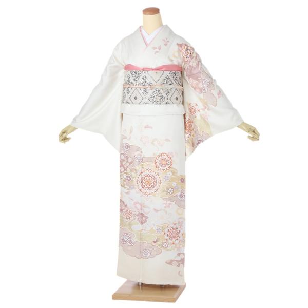 訪問着レンタル 格安 訪問着 レンタル フルセット レンタル訪問着 訪問着レンタル 着物レンタル レンタル着物 結婚式 七五三 入学式 卒業式 お宮参り おしゃれ ママ着物 母着物 記念撮影 和服 正絹  十日町友禅 薄クリーム色 道長取り...