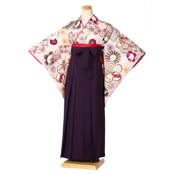 レンタル 袴 セット(AG127)大人 女 レディース 袴セット 卒業式 着物レンタル ハカマ はかま rental 紫系 紫袴 2尺袖 着物 袴 フルセット レンタル【対応身長158〜163cm】足袋プレゼント 往復送料無料