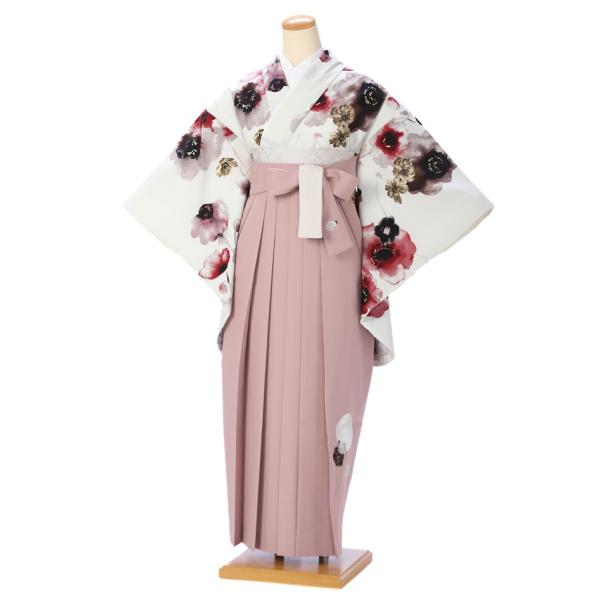 卒業袴セットレンタル(AG186) JAPANSTYLE×中村里砂 卒業式 着物レンタル ハカマ はかまアネモネ赤 着物 袴 フルセット レンタル 対応身長163〜168cm 爆買