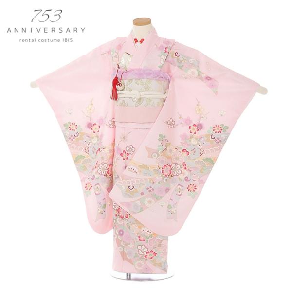 七五三 7歳 着物 レンタル 七歳 女児 花ひめ AP7211 七五三着物 女の子 七五三 レンタル七五三 753レンタル 着物レンタル 七五三 七才 7歳女の子 爆買