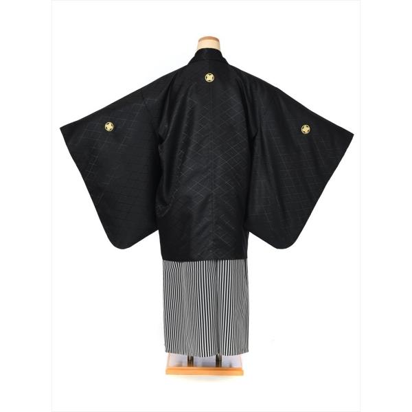 ジュニア紋付袴セット 袴 小学生 男 ジュニア用紋付袴セットレンタル8AQM01 紋付きフルセット