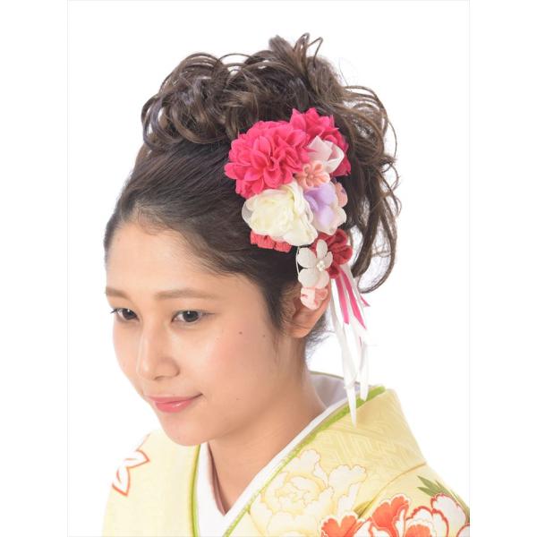 髪飾りレンタル8BI05着物レンタルオプション【コーム型髪飾り】【リボン・フラワー】［振袖用髪飾り］［振袖レンタル］［ヘアアクセサリー］［髪飾り］［レンタル髪飾り］