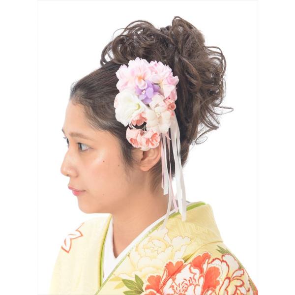髪飾りレンタル8BI07着物レンタルオプション【コーム型髪飾り】【リボン・フラワー】［振袖用髪飾り］［振袖レンタル］［ヘアアクセサリー］［髪飾り］［レンタル髪飾り］