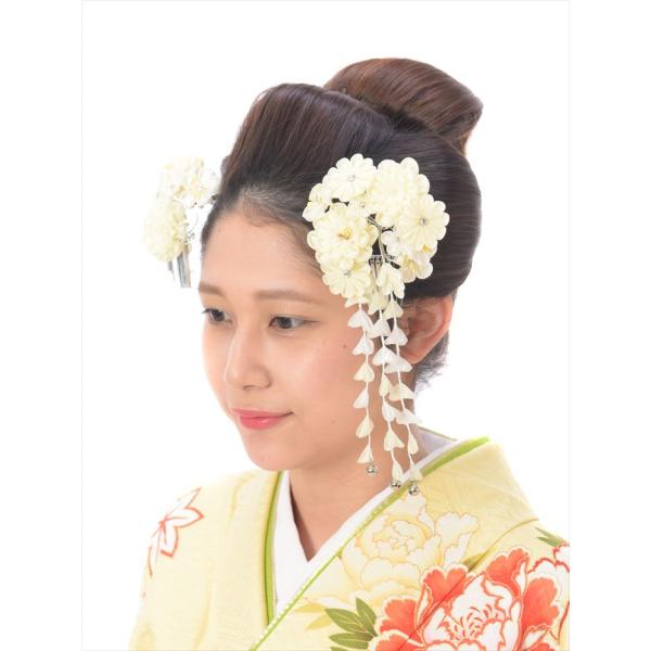 髪飾りレンタル8BI11着物レンタルオプション【つまみ細工かんざし】【ちりめん細工】［ヘアアクセサリー］［髪飾り］［レンタル髪飾り］