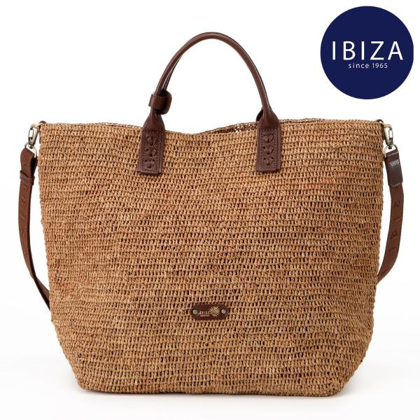 IBIZA（イビサ） イビサ公式 ラフィアバッグ かご バッグ 2way