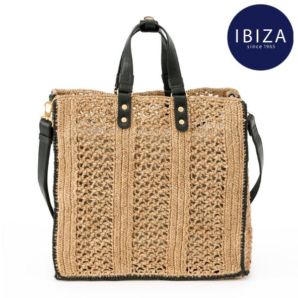 IBIZA（イビサ） イビサ公式 ラフィアバッグ 2way ショルダー かご