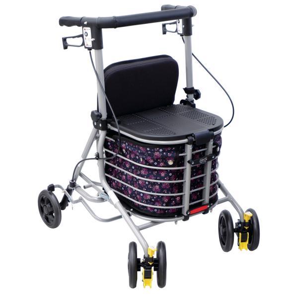 【カラー】クラシックガーデンNB【サイズ】使用時：幅51×奥行66×高さ81〜92.5cm（5段階）　折りたたみ時：幅51×奥行41×高さ87cm　座面：（座面）幅31×奥行27cm（フタ）幅32×奥行30cm　座面までの高さ：（座面）約4...