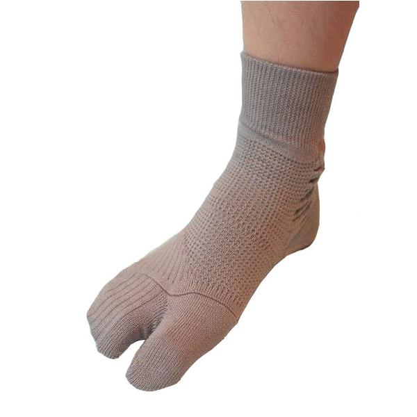 （3足組）外反母趾対策くつ下 25-26cm／グレー（コーポレーションパールスター）MKBT25G