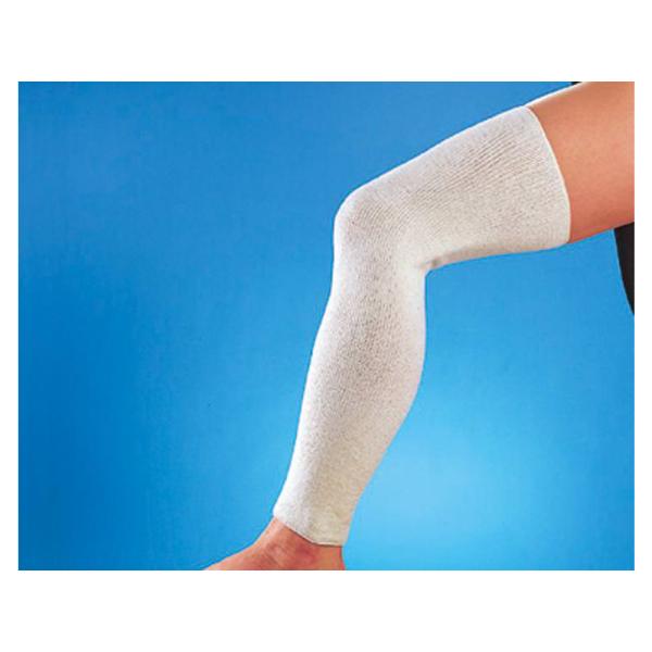 発熱・シルクサポーター／ひざ用ロング（膝まわり28〜48cm）ホワイト
