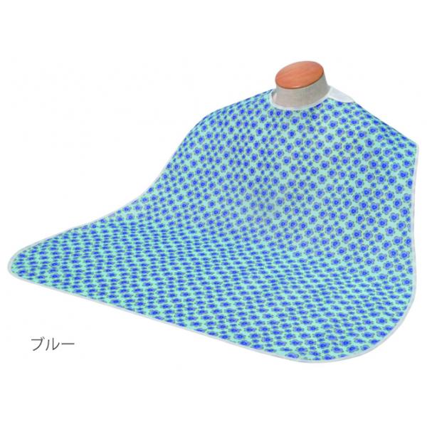 竹虎 （3枚セット）ソフラピレンエプロン パンジー／ブルー（竹虎