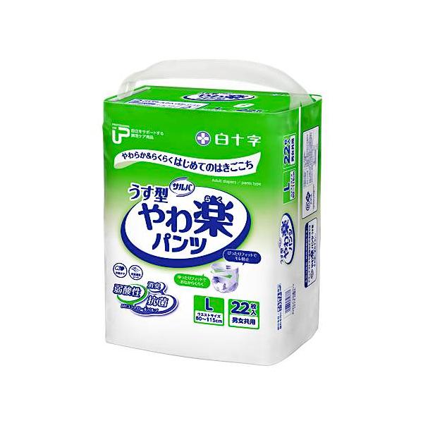 サルバ PUサルバ やわ楽パンツ うす型パンツタイプ Lサイズ／22枚入
