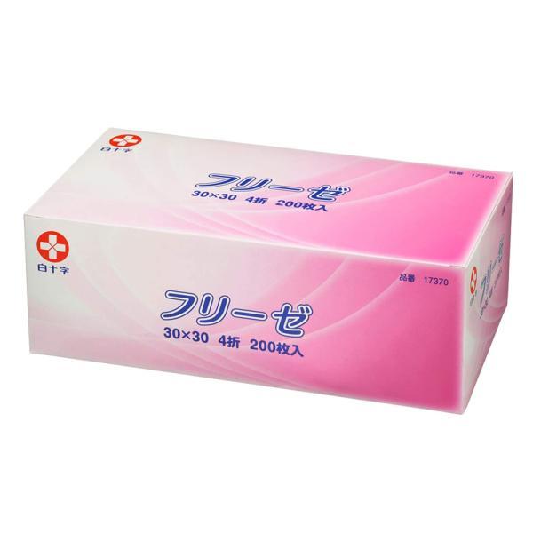 白十字 （ケース販売）フリーゼ 30×30cm／200枚入×12箱（白十字）4折