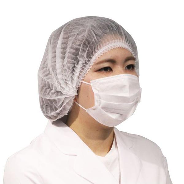 スリムキャップ 100枚入／ホワイト（ファーストレイト）FR-5005 使い捨てキャップ