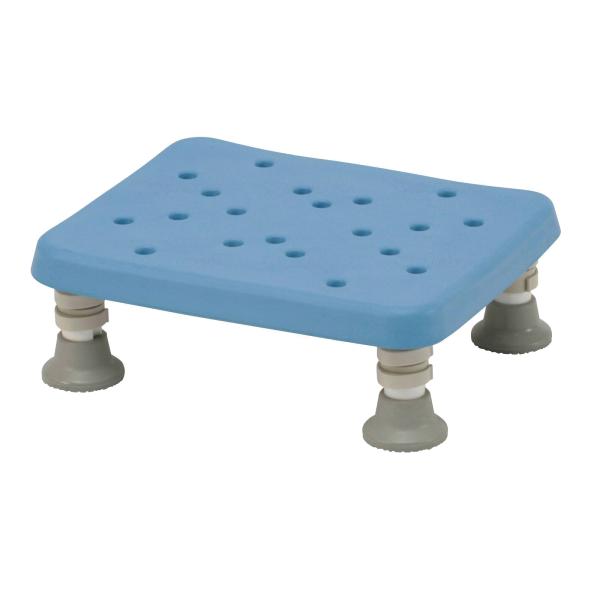 【カラー】ブルー【サイズ】幅37.5×奥行30×高さ12〜20cm（5段階調節）　天板：幅37.5×奥行30cm【重量】約3.2kg【材質】本体フレーム：アルミ・ポリプロピレン（天面部）　座面クッション：EVA樹脂　脚ストッパー：ポリプロピ...