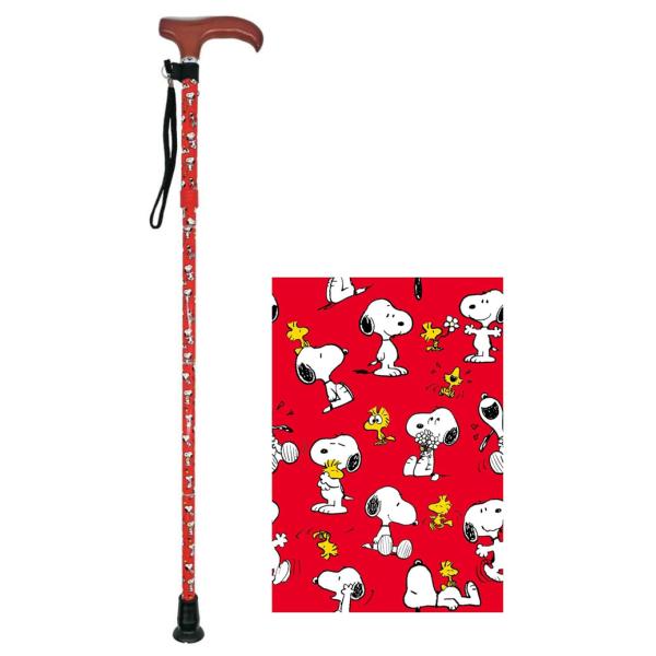 マキテック スヌーピー ステッキ（折りたたみ）／レッド（マキテック