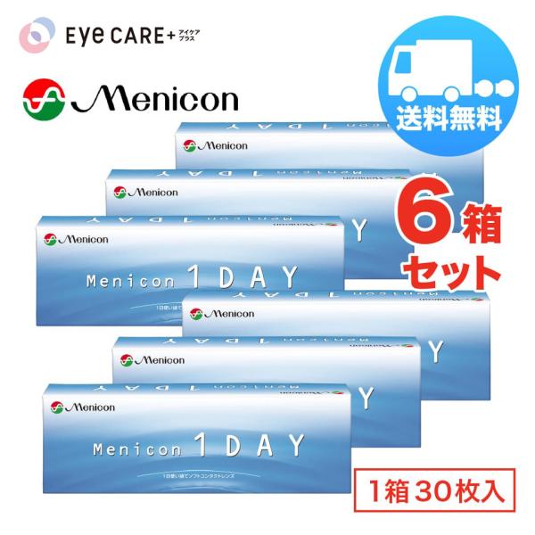 メニコンワンデー×6箱セット（1箱30枚入り） menicon 1日使い捨て ソフトコンタクトレンズ 送料無料 爆買