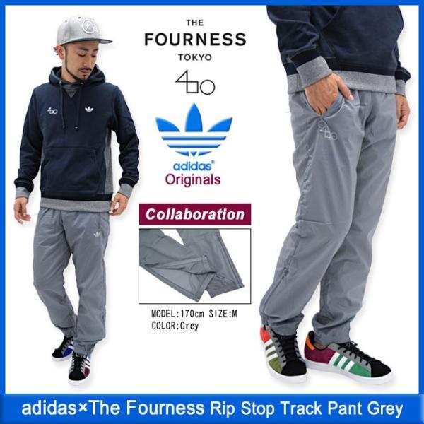 adidas ジャーナルスタンダード別注 トラックパンツMアイアングレー adidas Originals アディダス オリジナルス×The Fourness by The