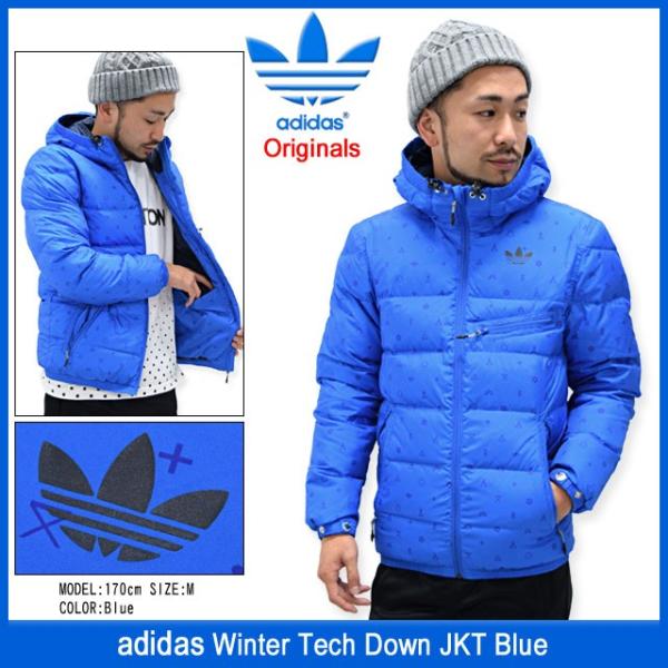 アディダス adidas ジャケット メンズ ウインター テック ダウン ブルー オリジナルス(Winter Tech Down JKT Blue  アウター 男性用 AB7807) :ADI-AB7807:ice field - 通販 - Yahoo!ショッピング